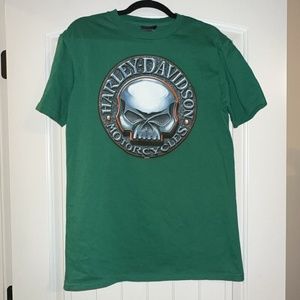 Harley-Davidson Men’s Green Skull Logo T-Shirt – Gail’s Kansas City MO